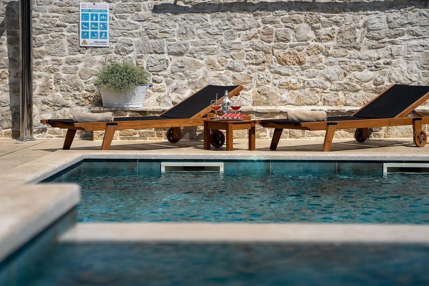 Mediterrane Steinvilla Mit Privatpool, Whirlpool, Darts, Billard, Tischtennis, Gym Selina Croatia